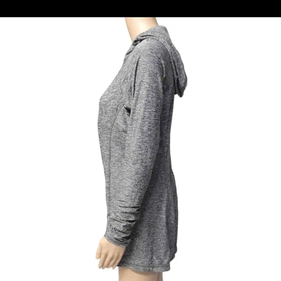 Athleta Vitamin Sea Heather Grey Full Zip Hoodie Jacket Size XXS - Picture 4 of 7